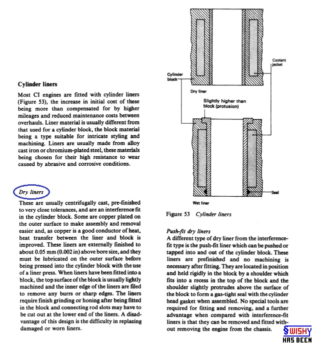 Fitting dry liners / sleeves. Historic Commercial Vehicle Club of